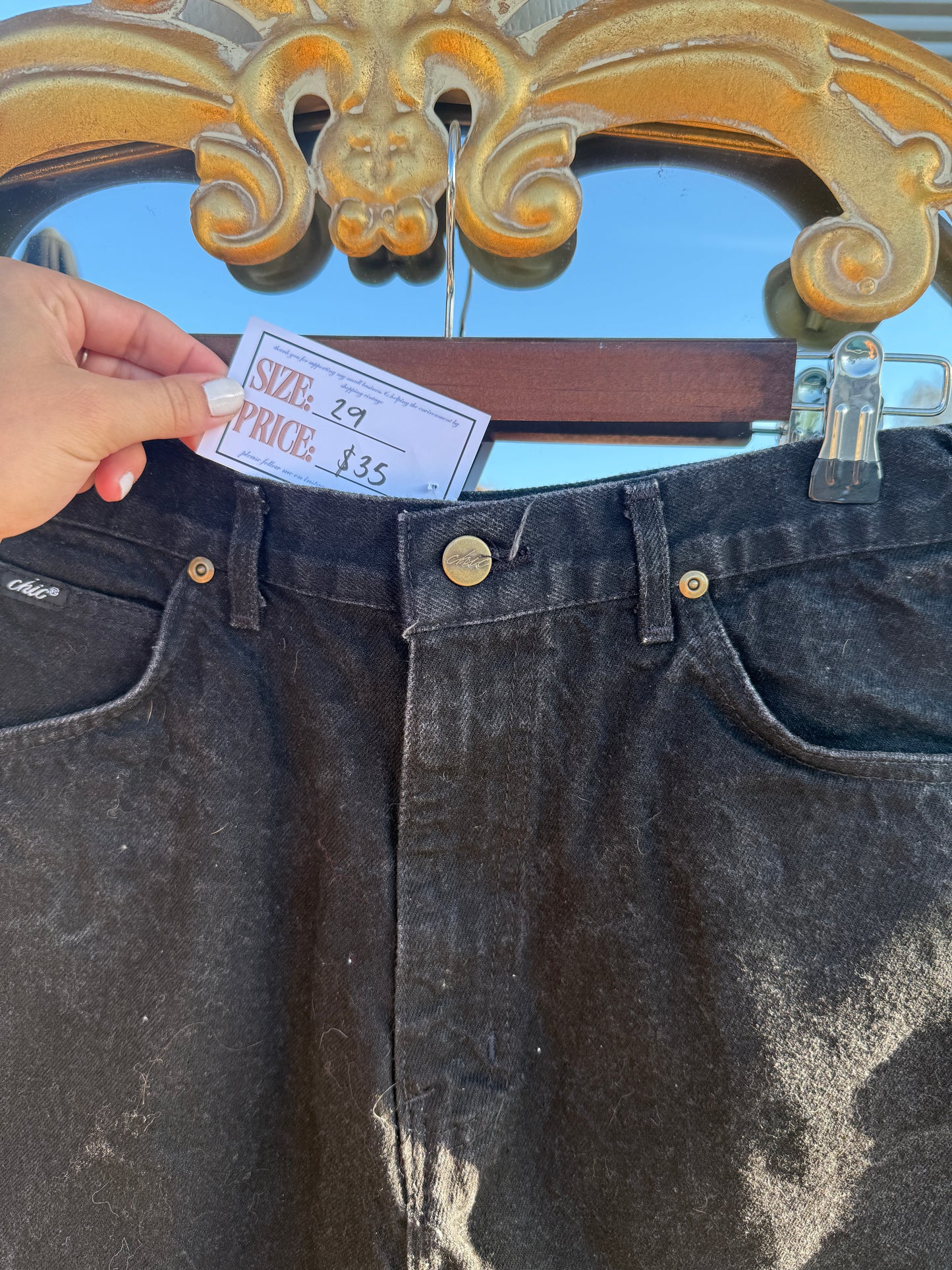 Vintage Black Shorts - 29