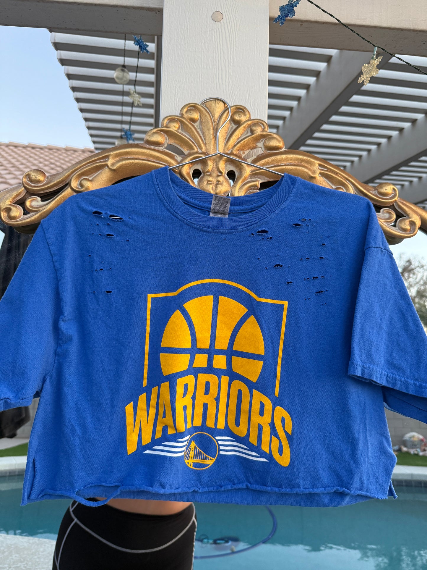 Distressed Warriors Crop