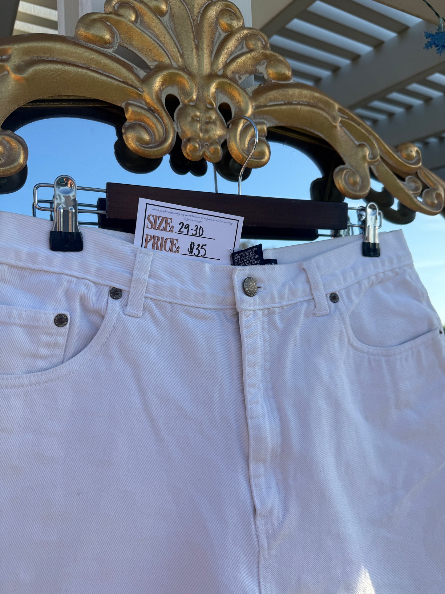 Vintage White Shorts - 29/30