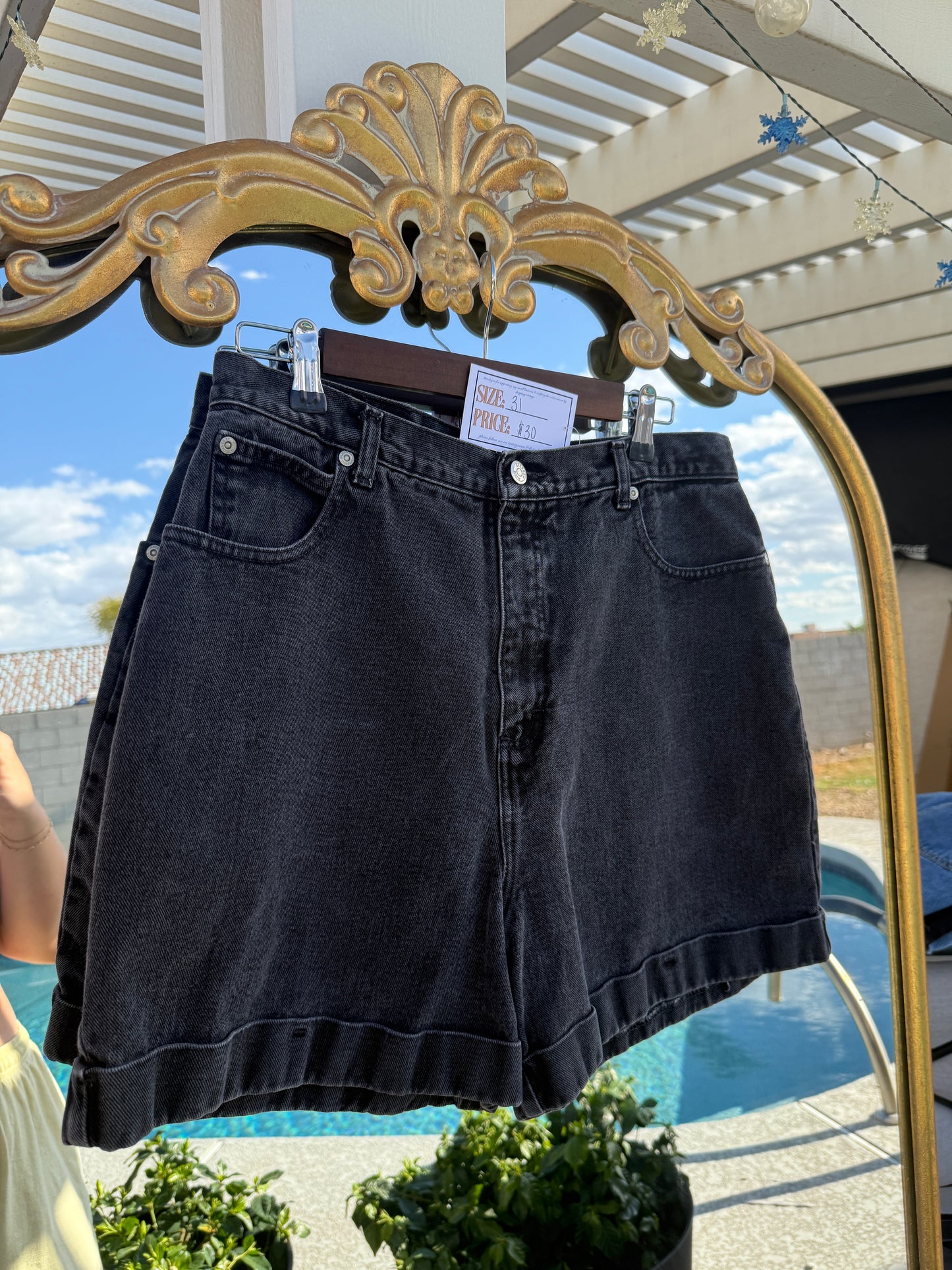 Vintage Dungaree Shorts - 31