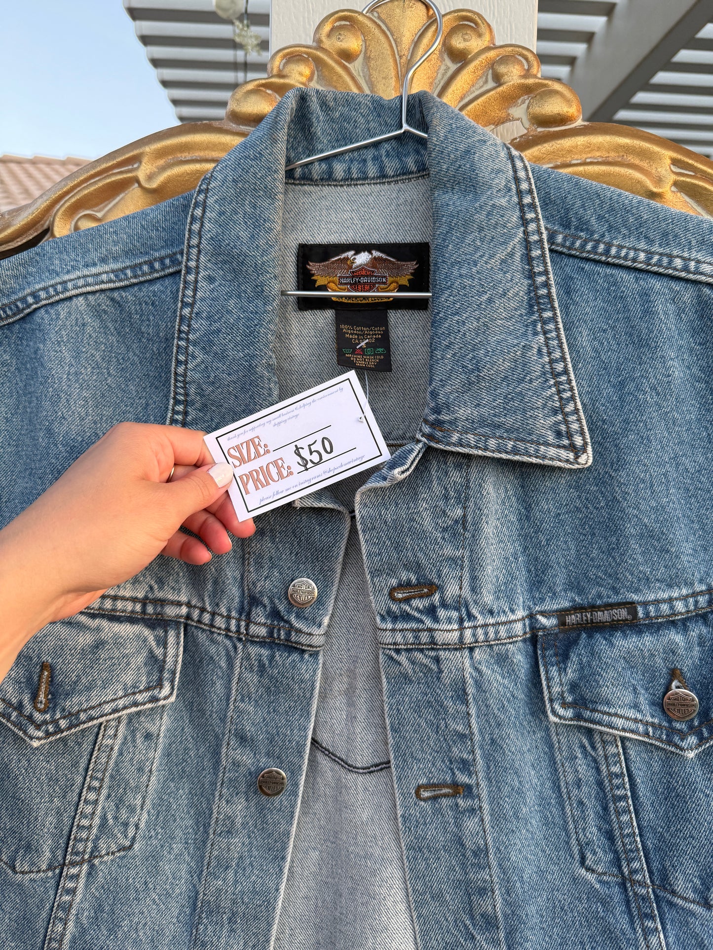 Harley Davidson Denim Vest