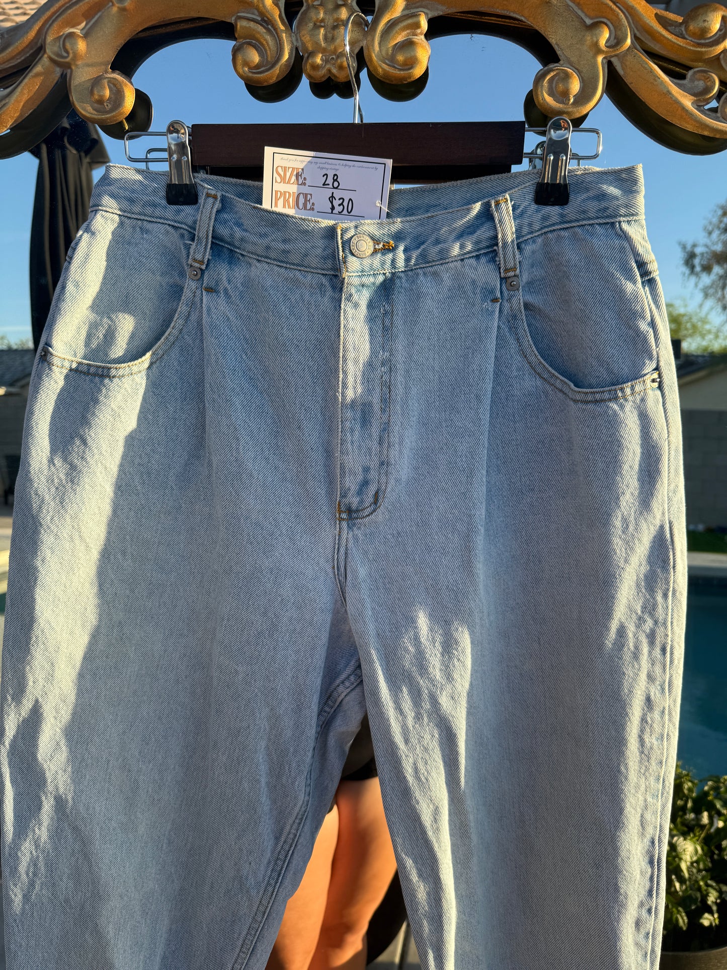 Vintage Dungaree Jeans - 28